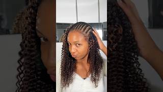 This is the flattest crochet hair I’ve ever used 🤩 #crochet #humanhair #protectivestyles