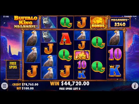 BUFFALO KING MEGAWAYS!! MAX BET BIG WIN!! PRAGMATIC PLAY ✌️ @SLOTKINGDOM