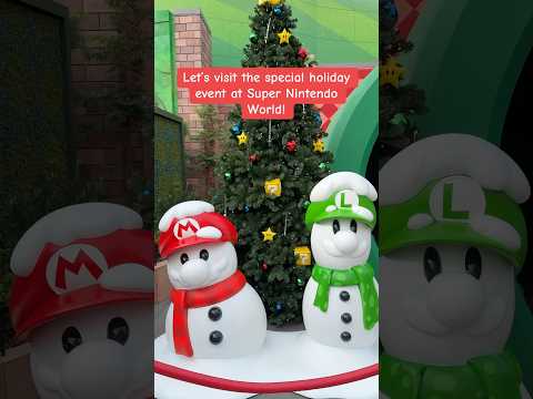 Visiting the Holiday Event at Super Nintendo World