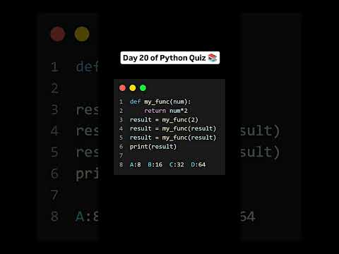 Python quiz || Quiz 20 #pythonchallenge #programminglanguage