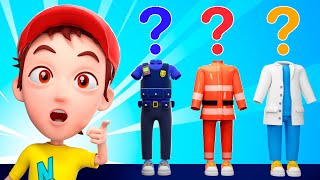 Where Is My Police Officer Uniform? 👮| Kids Song by Nomad Kids
