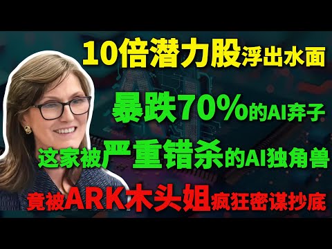 史诗级反转，暴跌70%的AI弃子！竟被“女股神”木头姐疯狂密谋抄底！这家被严重错杀的AI独角兽，已悄悄筑底！10倍潜力股浮出水面！#美股投资 #华尔街 #企业 #ai