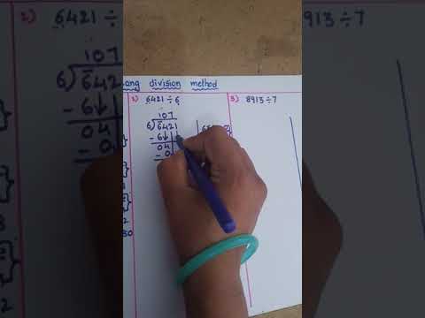 long division method