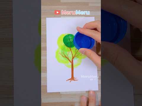 DIY Foam Stamp Making Tutorial #art #diy #shortvideo #satisfying  #tutorial  #shorts #painting