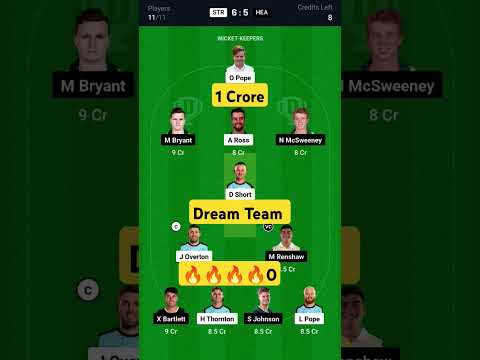 STA vs HEA Dream11 Prediction Melbourne Stars vs Melbourne Renegades Dream11 Prediction #cricket