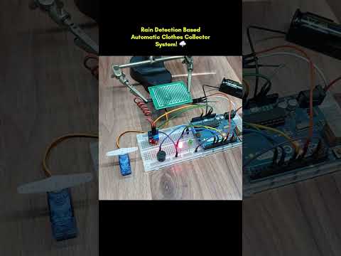 Rain Sensor Arduino and Servo motor Project 🌩️🌱 #arduino #arduinoproject #rainsensor #servomotor