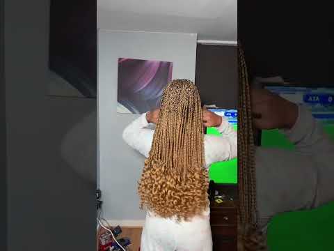 Honey blonde box braids 🔥🔥 #protectivestyles #boxbraids #braids #honeyblonde #braidinghair #blonde