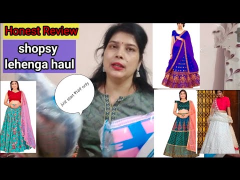 Shopsy Flipkart lehenga haul | Honest Review | Lehenga haul | stitch lehenga haul just start ₹149