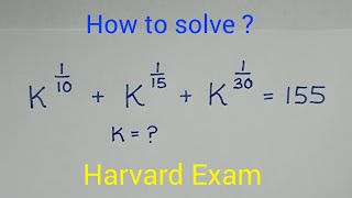 Solving a 'Harvard' University Entrance Exam Question