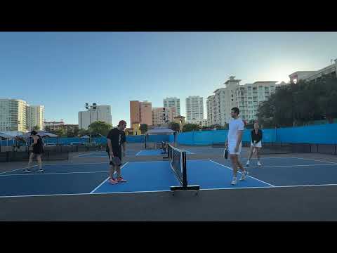 Mixed Doubles Pickleball | Matt & Sam vs Bennett & Julia | CityPickle West Palm Beach | Kitchen Cam