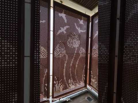 Screening in CNC Jali #design option in architecture @poorna.architects