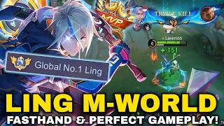 LING M-WORLD FASTHAND & PERFECT GAMEPLAY AGAINST PRO FANNY AND FULL CC ENEMY | LING BEST BUILD 2026