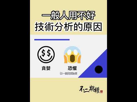 一般人用不好技術分析的原因 #shorts