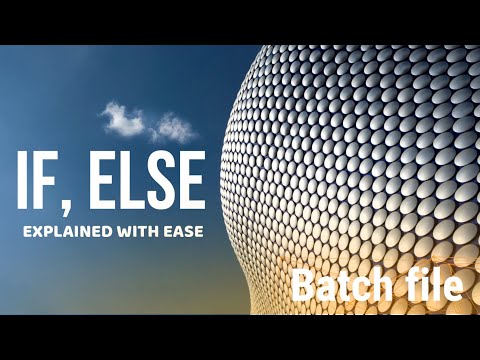 If, Else Commands In Batch File Explained - Batch Scripting #3