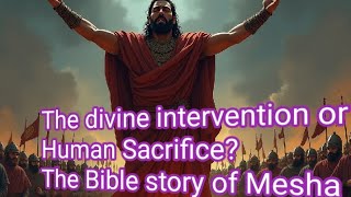 The divine intervention or Human Sacrifice? Biblical story of Mesha