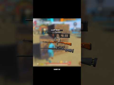 Sniper gun work like default aim in free fire #freefire #sniper  #newtrick