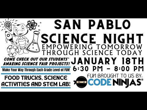 San Pablo Elementary Science Night 2024 with Code Ninjas Ponte Vedra