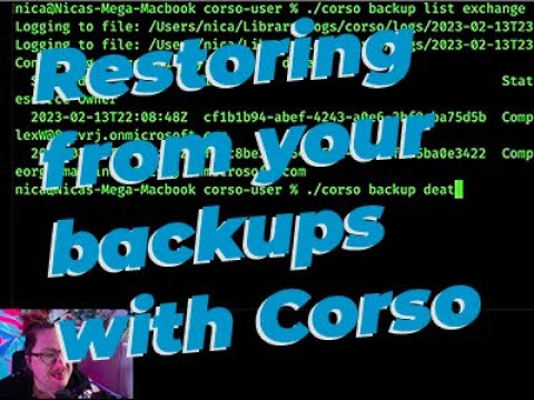 Restoring Microsoft 365 Exchange data from your backups using Corso
