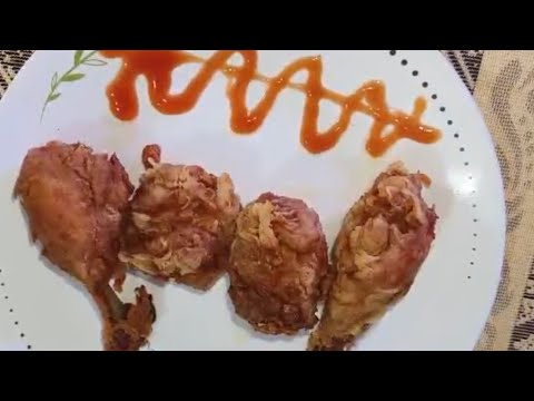 Tasty and Easy crispy Fried chicken recipe in 5mins| KFC chicken #foodiesofindia #cookingvideo
