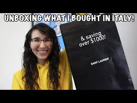 UNBOXING THE YSL BAG I BOUGHT IN ITALY! I saved OVER $1000 on Saint Laurent!