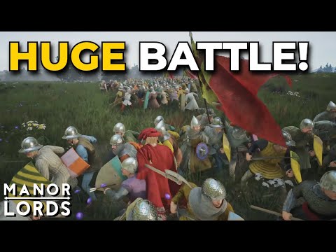 Massive 900+ Man Battle in Manor Lords