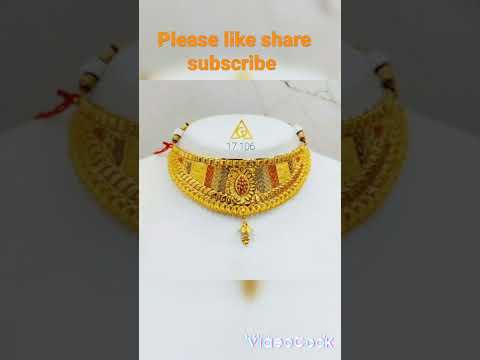 fancy gold necklace design || necklacedesign #necklacedesign