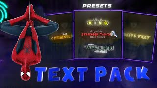 AE-Level Text Effects in Alight MotionI (preset + xml)