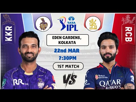Kkr Vs Rcb Ipl First Match prediction/Kolkata vs Bengaluru IPL 2025 1ST T20 Match 🙏🙏