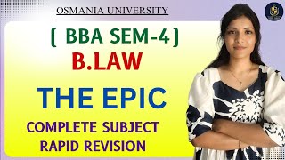 BUSINESS LAWS & ETHICS | FULL SUBJECT EXPLANATION | BBA SEM-4 | OSMANIA UNIVERSITY |@shivanipallela 