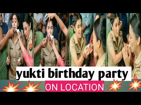 yukti Kapoor birthday party on location 🔥😘#gulki_joshi #yukti_kapoor #maddamsir