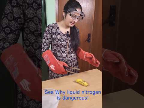 Banana in Liquid nitrogen #physics #science #mandalstudy #experiment