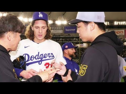 🌟【ドジャースの王子👑グラスノー、日本で圧巻の投球＆築地堪能🍣】NPB移籍も視野に⁉️⚾️