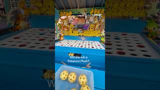 🎯Throwing for a Pokemon Plush! 🎮🔥Gravity Ball Arcade Challenge!#ArcadeChallenge#PokemonPlush#fun