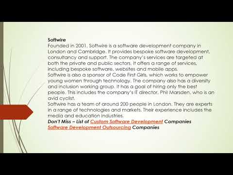 Top Software Development Companies in the UK