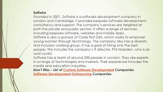 Top Software Development Companies in the UK