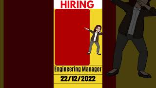 Hiring Engineering Manager | Software Engineer | Tech Jobs |  Coding Jobs | Remote Jobs