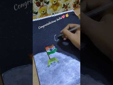 Thanku isro #chandrayaan3 #india #youtubeshorts #painting #congratulations
