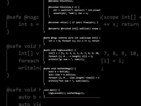 Why Is D More Flexible with Memory Safety than C?