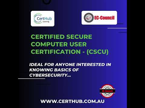 Certified Secure Computer User Certification - (CSCU) from CertHub