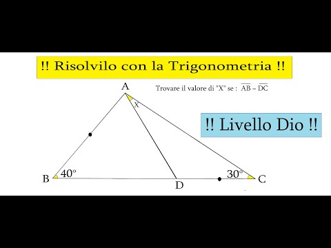 problema geometrico, Riesci a risolverlo con la trigonometria?/Can you solve it with trigonometry?