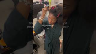 do we want a tutorialllll? #blackgirl #blackhair #diyhairstyles #4bhair #protectivestyles