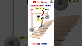 Step light sensor Wiring l sensor installation l Automatic on off l #shorts #youtube #trending