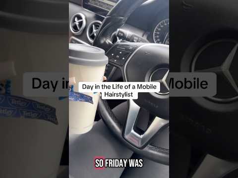 Day in the life of a hairstylist 💜 #vlog #hairvlog #mobilehairdresser #hairstylihairstylist #afro