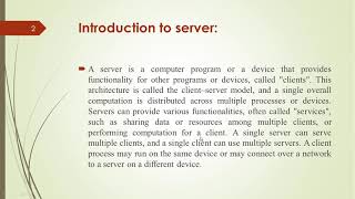 Introduction to server   Windows server administration   class 4