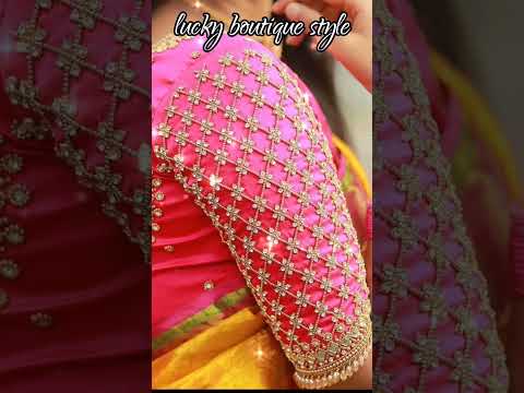 Simple Aari Work Blouse Designs #trending #viralvideo #shorts