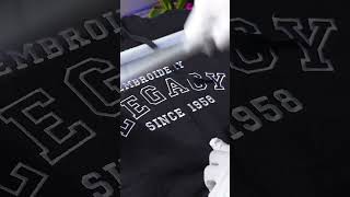 Embroidering a Hoodie! 💙🪡 #machineembroidery #shorts
