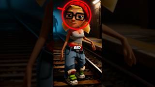 Why Tricky from Subway Surfers never takes off her red cap? 🥶 #shorts