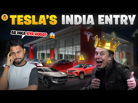 Tesla Entry In India 🇮🇳: Tata & Mahindra का Good Bye? 😱 | Big Impact on Indian Automakers!