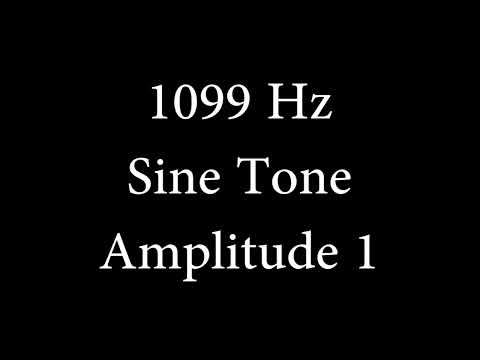 1099 Hz Sine Tone Amplitude 1