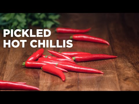 Homemade Pickled Hot Chili Peppers Recipe. The SECRET for keeping them CRUNCHY.